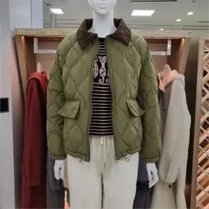 [해리앤]해리앤 DP01 골덴 카라 퀼팅 숏 패딩 HOWP1D44 (9423573)