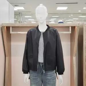 [해리앤]해리앤 DP01 루즈핏 블루종 레더 점퍼 YQPP1206 (13816966)