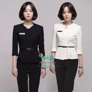 상담 실장 유니폼 상의 병원 피부과 오피스 데스크 사무복 정장 근무복 성형외과 학원 미용