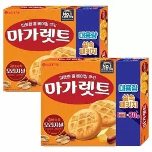 롯데 마가렛트 오리지널 대용량 660g x 2개