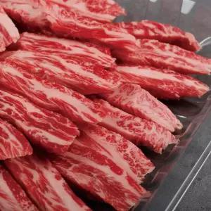 [명품한우금오](마산점)(냉장/암소) 한우 1등급 갈비살 500g
