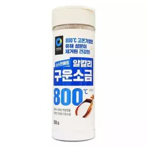 청정원 순수천혜염 알칼리 구운소금 용기 200g