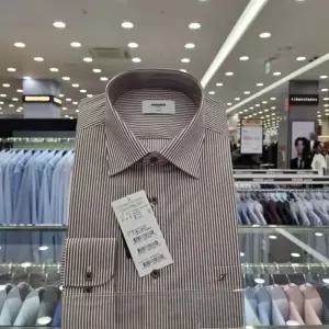 [레노마셔츠]기본핏 스판 투톤스트라이프 ROFSG1450_DJ