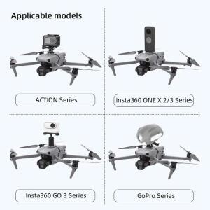 Go프로/DJI Action용 스포츠 카메라 고정 브래킷/DJI Mavic Air 3/air 3S 드론 액세서리용 야간 조명 확장