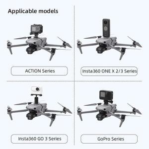 Go프로 11/10/X3 액션 카메라 설치 소품  DJI Air 3S 드론 어댑터 홀더 상단 확장 브래킷