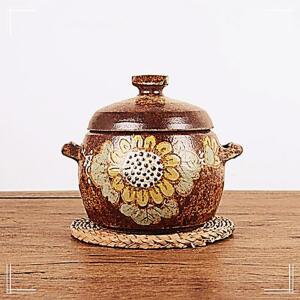 여주쌀독 3~4kg 쌀항아리 해바라기 잡곡단지 분청