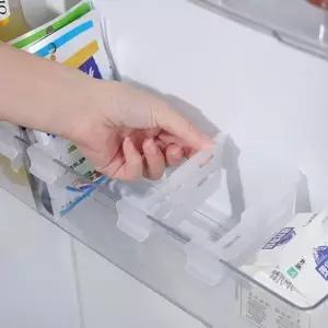 (색상 칸막이클립4P)냉장고 냉동실 정리 다용도 칸막이 파티션 클립 4P