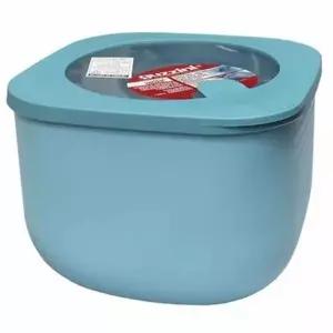 ( )대용량 블루 전자레인지 밀폐용기 2800ml 김치 반찬통 냉장고 보관 정리