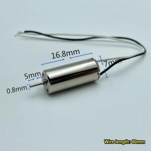 미니 7mm x 16mm 코어리스 모터 DC 3.7V 52000rpm  마이크로 716 RC 드론 항공기 원격제어 쿼드 콥터 모델