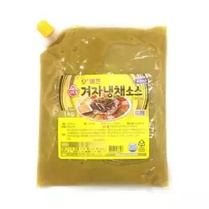 오뚜기 오쉐프 겨자냉채소스 1kg 6개 /아이스박스+아이스팩