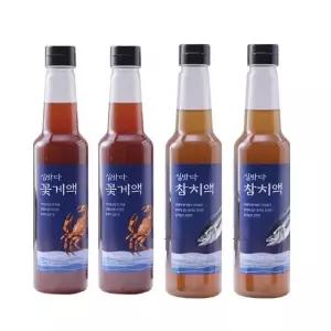 심밧다 만능요리액 꽃게액 650ml 2병+ 참치액 650ml 2병 무침요리 탕요리(총4병)