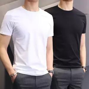 여름 아이스 라운드 데일리 이너 반팔티 패션티셔츠 베이직티셔츠 여름 데일리상의