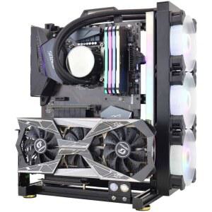 PC 케이스 컴퓨터 스탠드 받침대 플러스 브래킷 홀더 보조화면 ITX 블랙 조립식 지원 보드 미니 거치대