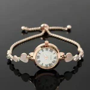 매듭형 여성손목시계 로즈골드 여자 메탈시계
