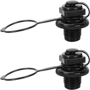 Xximim 팽창식 보트 에어 밸브 2PCS 교체 캡 나선형 플러그 뗏목 카약(24mm)을 위한 0ne-Way 인플레이션