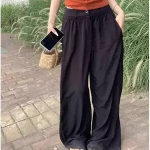 밴딩팬츠바지쇼핑몰 코디 팬츠 편한 와이드 밴딩 여름 여자 바지 여성고무줄바지 허리