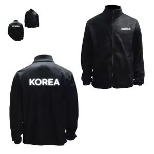 후리스 블랙 겨울집업 기모 반사 KOREA