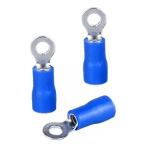 DANQI RV2-3 절연 단자 링 전기 와이어 커넥터 원형 프리 크림프 16-14AWG 1.5-2.5mm 케이블 USA 나사 4