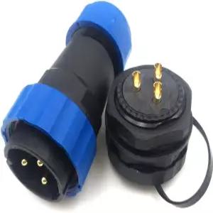 SZJELEN SD28 28MM 패널 마운트 3핀 방수 커넥터 산업용 전원 IP68 플러그 남성 소켓 여성