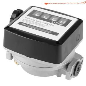 A96I-2X 기계식 연료 게이지 4자리 흐름 측정기 25mm(1인치 내부 나사) 5-30 GPM/20-120L/분