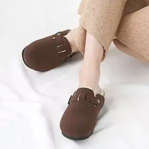 여성용뮬슬리퍼 가을 간절기 패션 슈즈 버클 스트랩 여성 뮬슬리퍼
