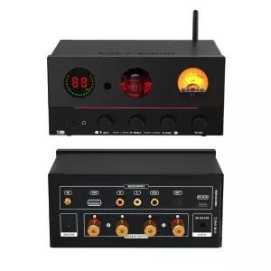 SUCA 오디오 X10 튜브 DAC 앰프 USB/광학/동축/USB 플래시 드라이브/RCA 입력 165W x TDA7498E 2.1채널