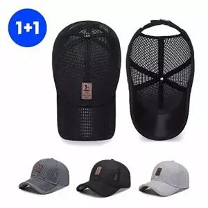 혜명생필품몰 [CN72] 1+1 메쉬캡 남성 바람솔솔 망사 썬캡 여름모자 골프모자 등산모자 낚시모자 선캡 자외