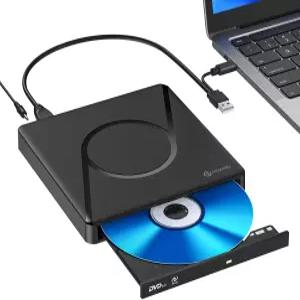 노트북용 PHIXERO 외장 3D 블루레이 DVD 드라이브 버너 휴대용 USB 3.0 지원 플레이 및 M-DISC Mac OS