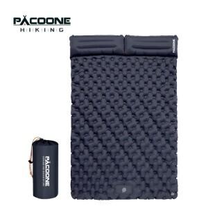 PACOONE 야외 캠핑 더블 풍선 매트리스 엑스트라 와이드 슬리핑 패드 초경량 접이식 침대 자동차 여행