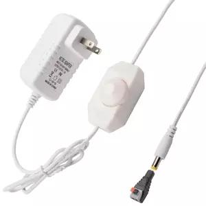 Scpopfer DC12V 2A 플러그인 디머 스위치 110-240V AC-DC 컨버터 전원 공급 어댑터 벽 플러그 디밍 가능한