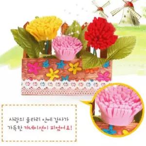 카네이션 울타리 장식 만들기 조화 카네이션선물 DIY 키트 스승의날 어버이날 유치원 초등 공예 학습 감사