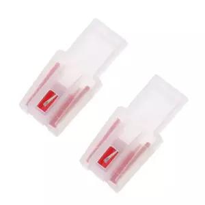 2pcs 더 나은 내구성 턴테이블 스타일러스 바늘 동적 자기 레코드 플레이어 리더 수리 소품