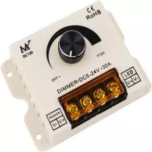 LEDENET LED 디머 노브 및 버튼 3-in-1 DC5V/12V/24V 30A PWM 디밍 컨트롤러 3 모드 단색 SMD 3528 5050