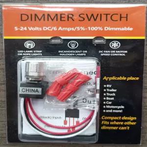 Yuandanlist 5-24V DC PWM LED 조광기 스위치 (RV 실내등 캠핑카 레크리에이션 차량 할로겐 자동차 트럭