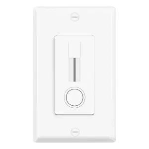 싱글 폴 LED 디머 스위치 1팩 - 중립 와이어 필요 없음 슬라이드 라이트 150W 최대 LED/CFL 600W