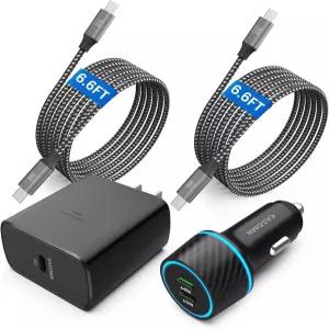 45W USB-C 충전기 2팩 45와트 삼성 초고속 타입 C PPS 벽/자동차 갤럭시 S26 울트라/S26+/S25 울트라/노트
