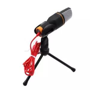 3.5mm 오디오 유선 스테레오 콘덴서 마이크 (홀더 스탠드 클립 ) PC 채팅 노래 노래방 노트북