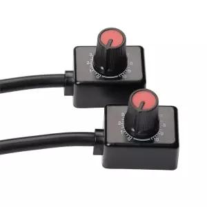 2팩 DC0/1-10V 노브 LED 디머 미니 컨트롤러 로터리 스위치 PWM 디밍 꺼짐 0-10V/1-10V 가능 드라이버