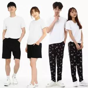 아이스 쿨링 7부 반바지 남녀공용 편한 여름 트레이닝 밴딩 팬츠