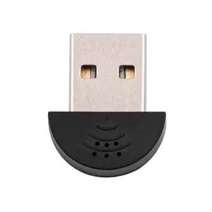 휴대용 미니 USB 2.0 마이크 노트북 PC 컴퓨터 용 무 지향성 스테레오 MSN/Skype 온라인 회의 채팅