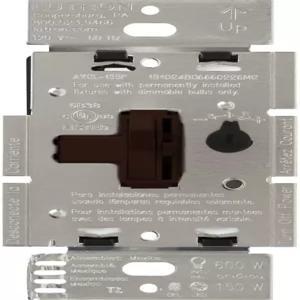 루트론 아리아드니/토글러 LED 디머 라이트 스위치 할로겐 및 백열 150W 단극/3방향 AYCL-153P-BR 브라운