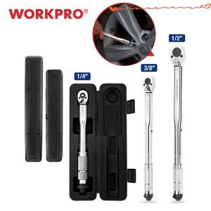 WORKPRO-1/4 ''3/8'' 1/2 ''스퀘어 드라이브 토크 렌치 5-100 Ft-lb 양방향 정밀 래칫 수리 스패너 키