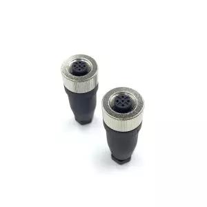 PG7 케이블 125V 4A AC/DC용 2Pcs M12 5핀 암 원형 커넥터 B 코드 산업용 IP67 방수 필드 어셈블리