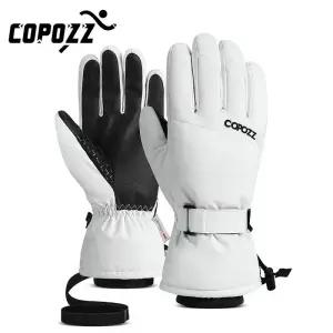 Copozz 남녀 공용 스키 장갑 초경량 방수 스노우 보드 오토바이 라이딩 따뜻한 방풍 겨울