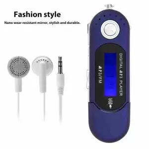 휴대용 음악 MP3 USB 플레이어 LCD 화면 음성 메모리 카드 블랙 블루 화이트