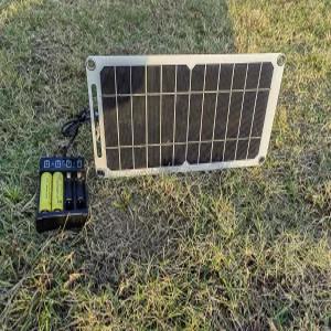 1.2V AA 및 AAA Ni-MH Ni-CD 가정용 충전식 배터리를 위한 6와트 휴대용 태양광 패널과 휴대폰 또는 기타