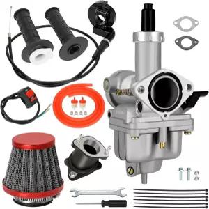 CILOYU PZ26 더트 바이크 카뷰레터 카 스로틀 어셈블리 교체용 CG 125cc XR100 CRF100 리판 쿨포트 부양 선