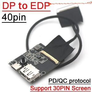 EDP 드라이버 보드 신호 어댑터 40 핀 2K TFT 휴대용 디스플레이 스크린 동축 케이블