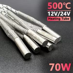 3d 프린터 부품 12/24V 70W 가열 카트리지 E3D V6 화산 히터 블록 핫 엔드 50W 고온 파이프