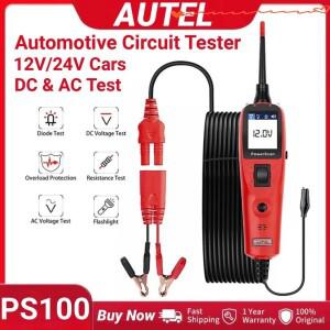 2026 Autel Powerscan PS100 자동차 회로 테스터 시스템 전기 프로브 키트 12V/24V 진단 수리 도구